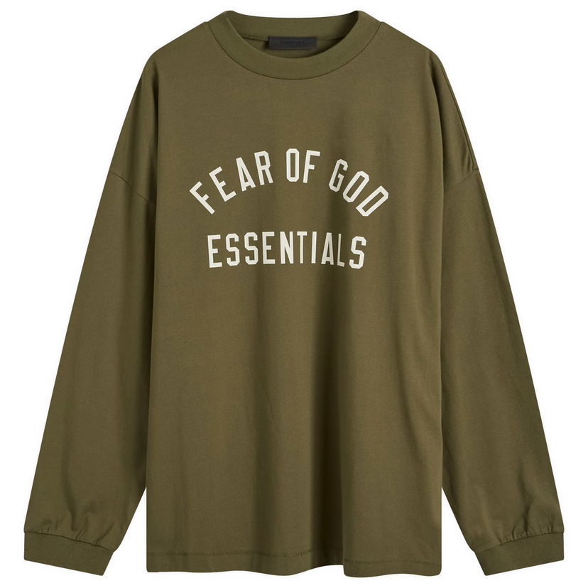 Majica kratkih rukava Fear of God Essentials Long Sleeve T-Shirt Zelena | 125BT244205F