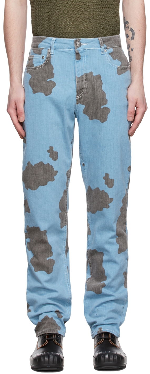Jeans Coperni Straight-Leg Jeans Plava | COPRS22P14203MEN