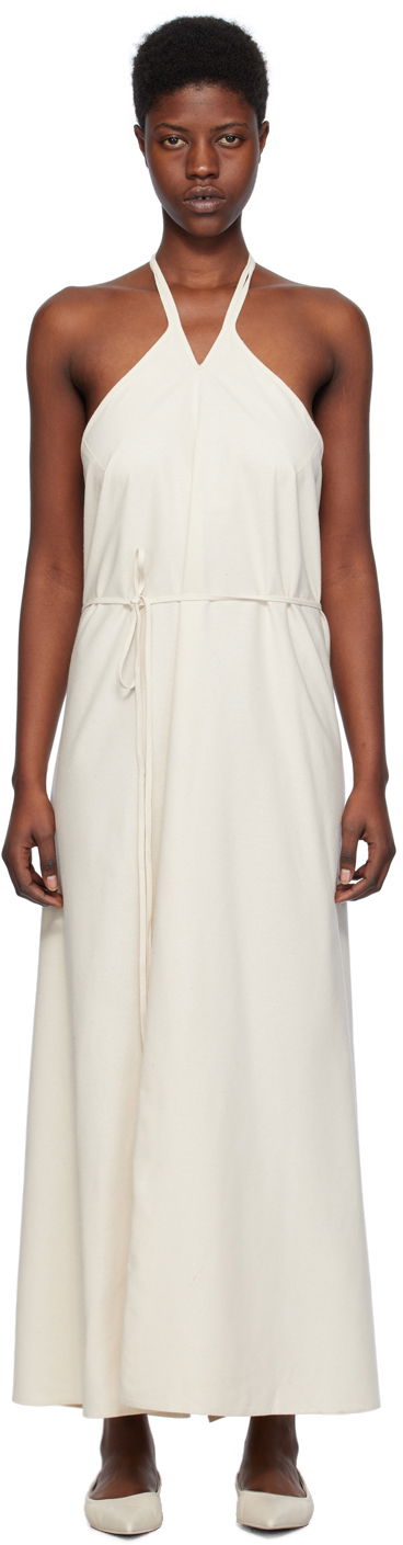 Haljina Baserange Halterneck Maxi Dress Bijela | DRMA-WS-SP24