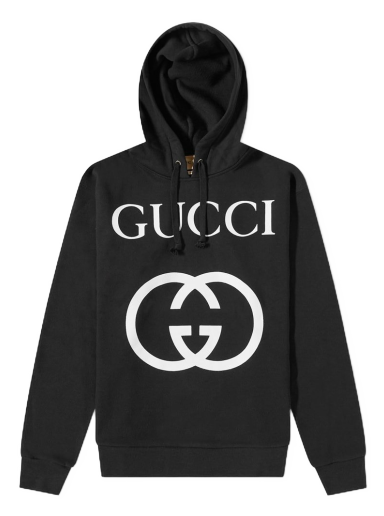 Dukserice Gucci Interlocking Gg Hoody Crna | 475374-X3Q25-1289