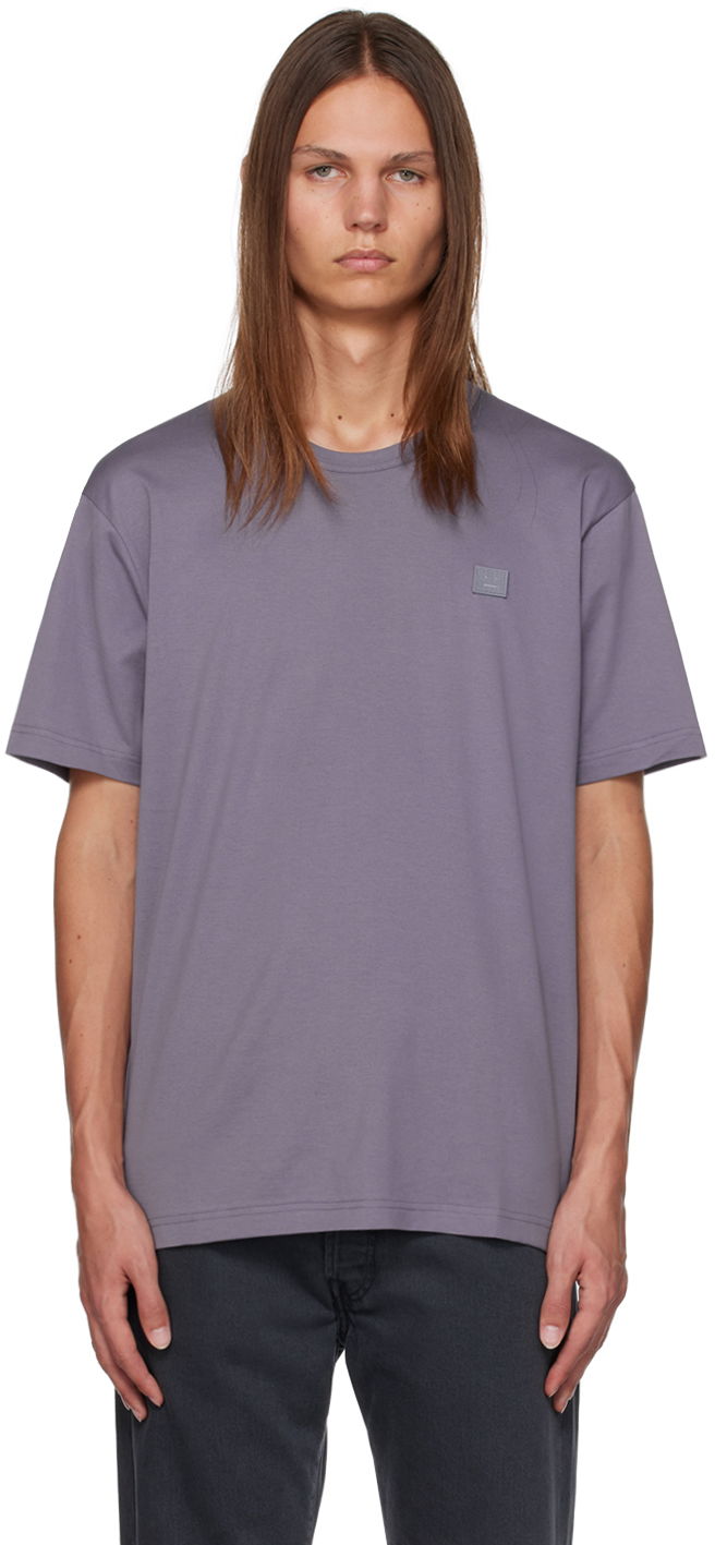 Majica kratkih rukava Acne Studios Patch T-Shirt Ljubičasta | CL0205-, 0