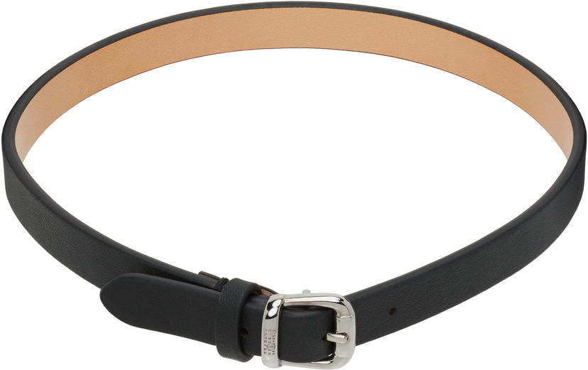 Ogrlica Maison Margiela MM6 Maison Margiela Leather Choker Crna | SM6UU0086 P8332