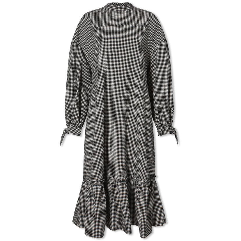 Haljina YMC YMC Rushmore Midi Dress With Long Sleeves Crna | Q1WAI-01