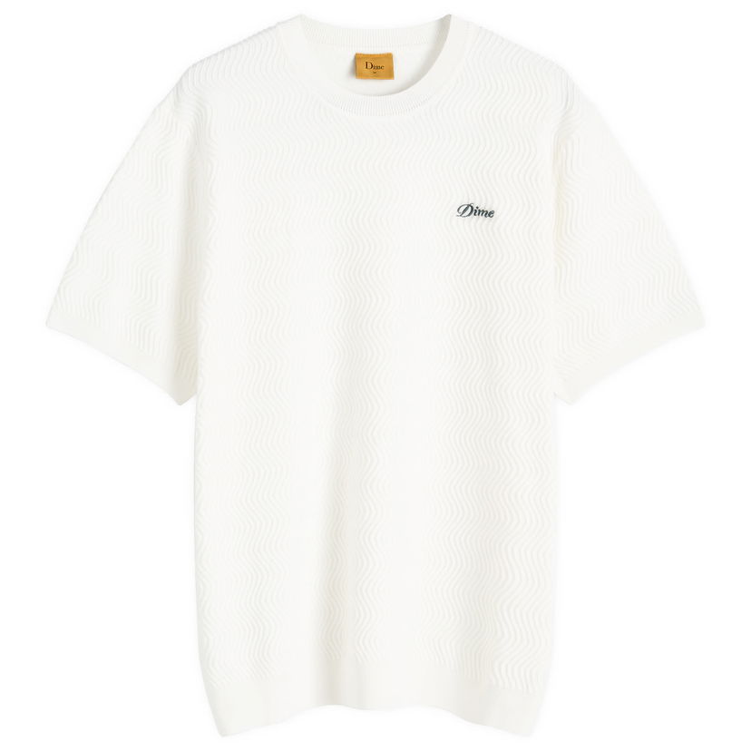 Majica kratkih rukava Dime Wave Knit T-Shirt Bijela | DIMESU248IVO