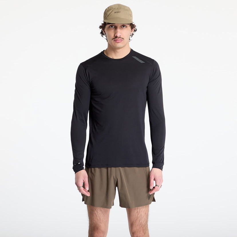 Majica kratkih rukava Soar Running SOAR Running Tech Long Sleeve Tee Crna | SS25-SLS4M-BLK