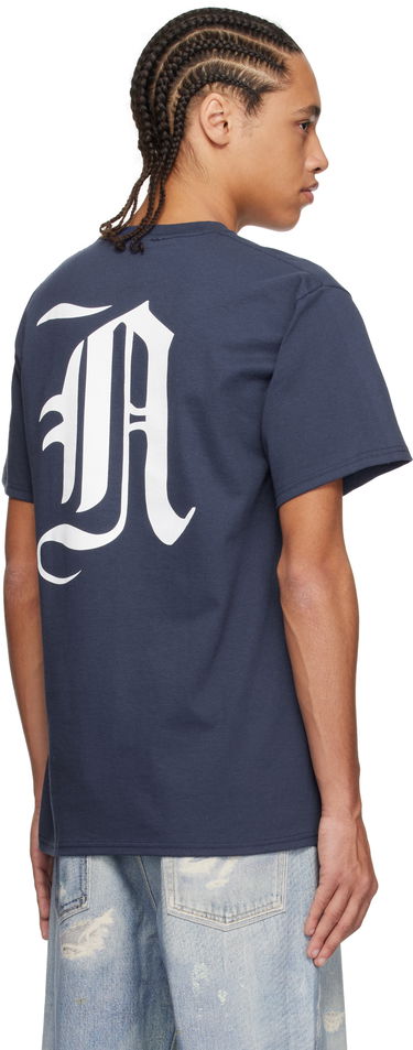 Majica kratkih rukava Noah Noah Gothic 'N' T-Shirt Tamnoplava | T260SS25NVY, 2