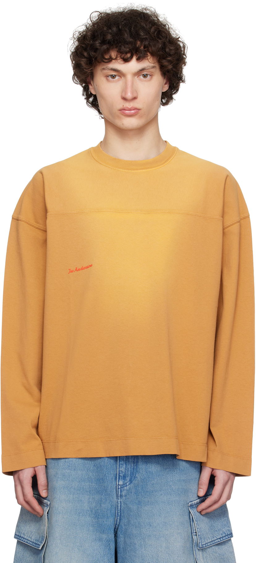 Džemper JW Anderson JW Anderson Long Sleeve T-Shirt Žuta | JT0290-PG1800