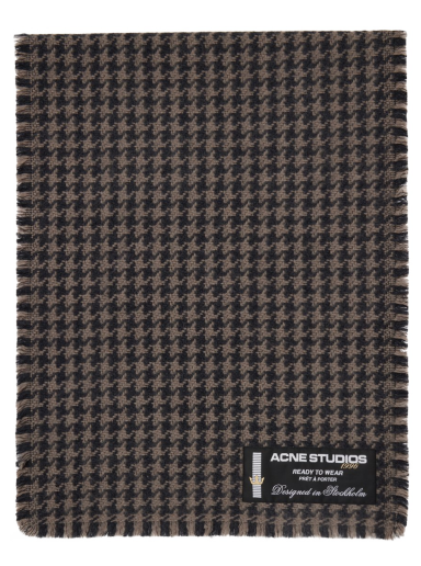 Šal Acne Studios Houndstooth Scarf Siva | CA0264-