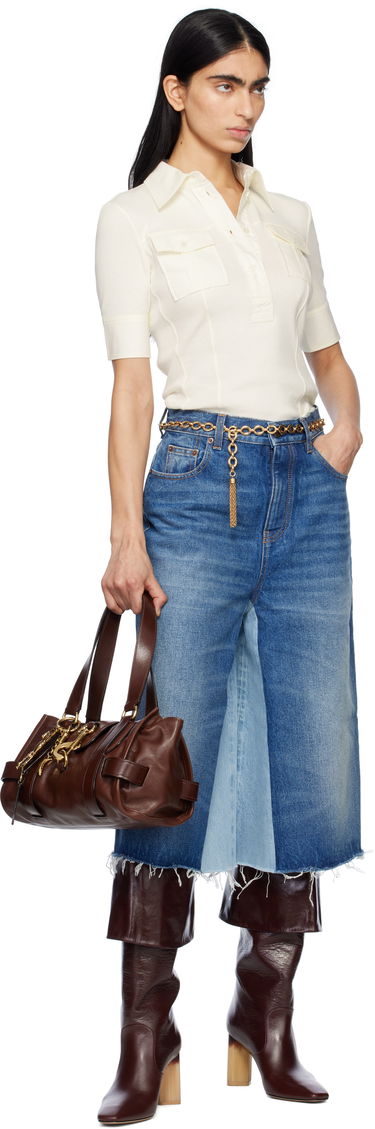 Polo majica CHLOÉ Chloé Short-Sleeve Utilitarian Polo Bijela | CH25SJH13182, 4