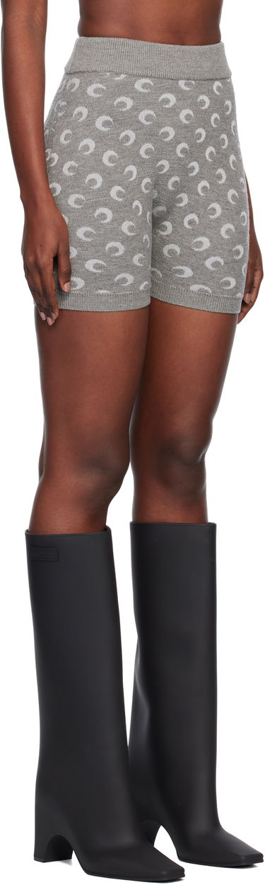 Kratke hlače Marine Serre Marine Serre Moon Jacquard Knit Shorts Siva | WSH013ACKNI0530, 1