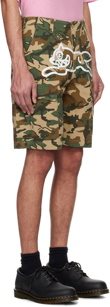 Kratke hlače BBC IceCream ICECREAM Running Dog Woodland Camo Cargo Shorts Zelena | IC24S37, 1