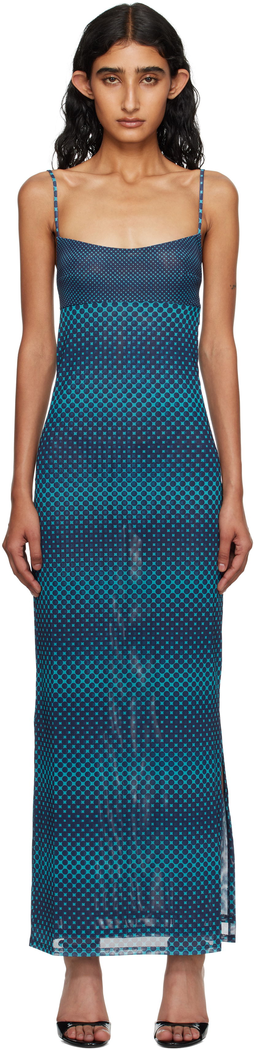 Haljina Miaou Miaou Thais Maxi Dress Plava | 5019PM1WRP