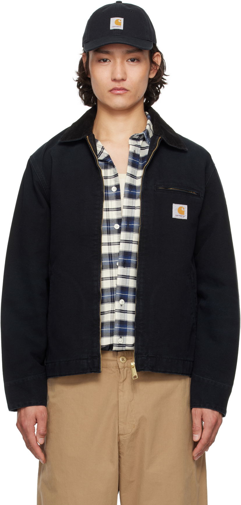 Jakna Carhartt WIP Detroit Zip-Up Jacket Crna | I034819