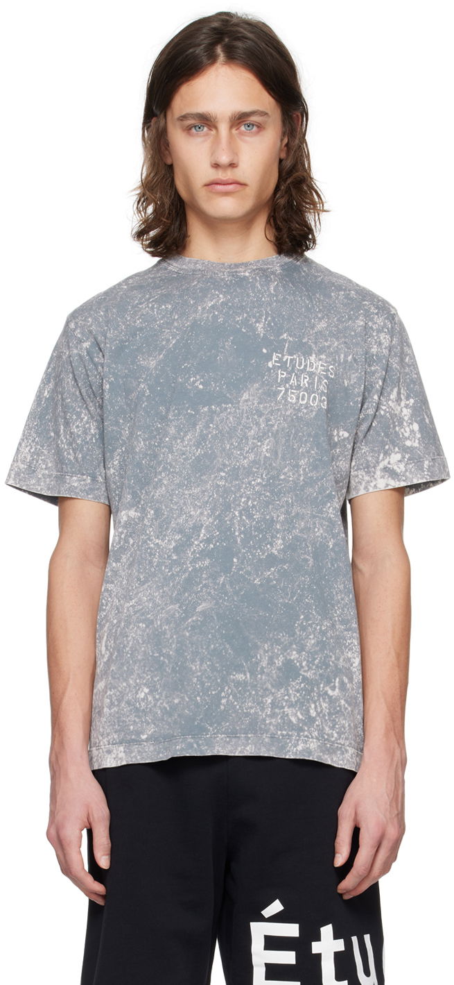 Majica kratkih rukava Études Wonder Small Stencil T-Shirt Plava | E24MM103A00883