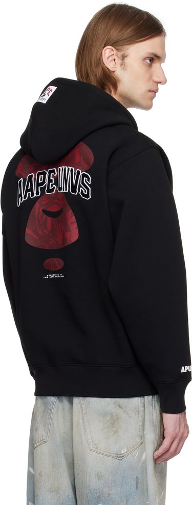 Dukserice AAPE by A Bathing Ape AAPE by A Bathing Ape Injection Zip-Up Hoodie Crna | AAPSWMC338XXNBKX, 2