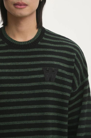 Džemper WOOD WOOD Wood Wood Tya Striped Oversized Jumper Crna | 10315502.4159, 3