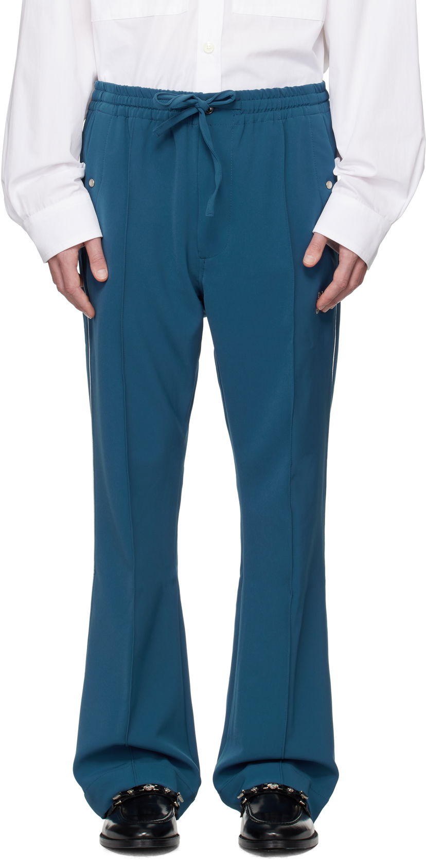 Hlače Needles Piping Cowboy Trousers Plava | PU209