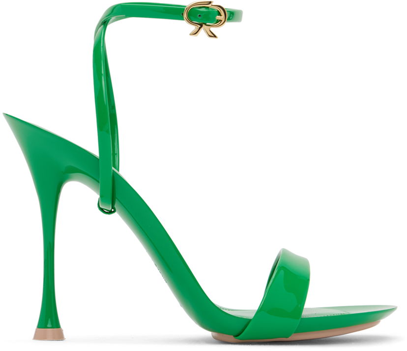 Tenisice i cipele Gianvito Rossi Ribbon Heeled Sandals Zelena | G32174.95LAC.VER