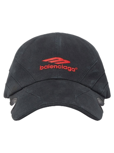 Kapa Balenciaga Logo-Print Cap Siva | 719285410B2