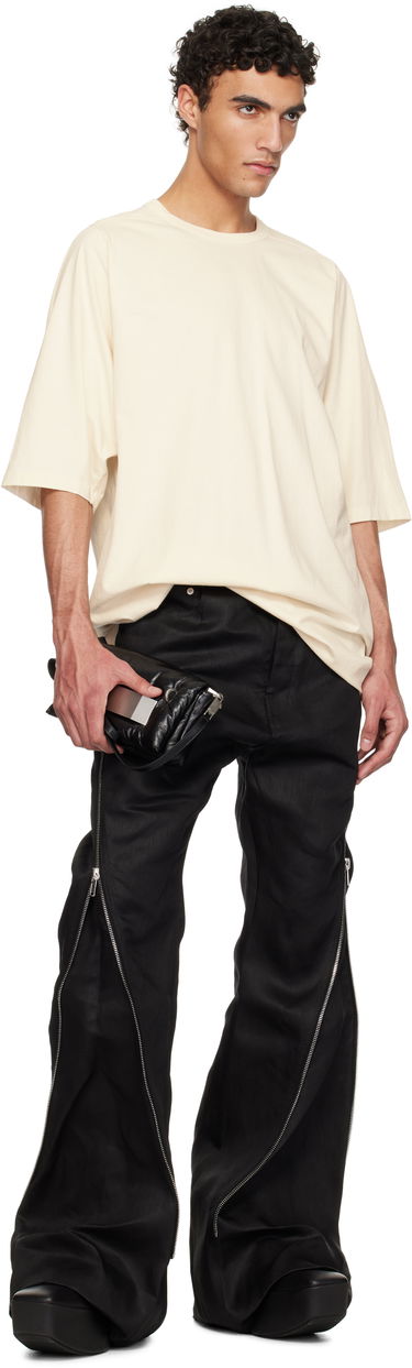 Majica kratkih rukava Rick Owens Rick Owens Hollywood Jumbo Short Sleeve T-Shirt Bež | RU01E5274 JNC, 4