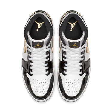 Tenisice i cipele Jordan Air Jordan 1 Mid Patent "Black Gold" Višebojno | 852542-007, 4