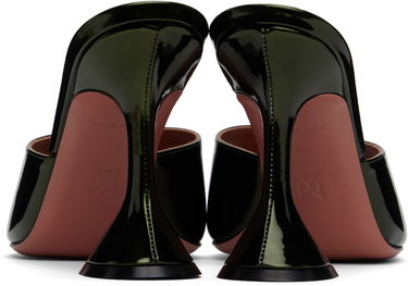 Tenisice i cipele Amina Muaddi Lupita Slipper Heeled Sandals Zelena | LUPITA SLIPPER MIRROR, 1