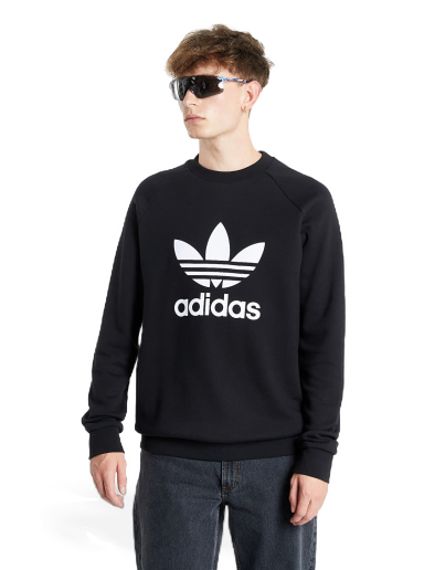 Dukserice adidas Originals Trefoil Crew Crna | H06651