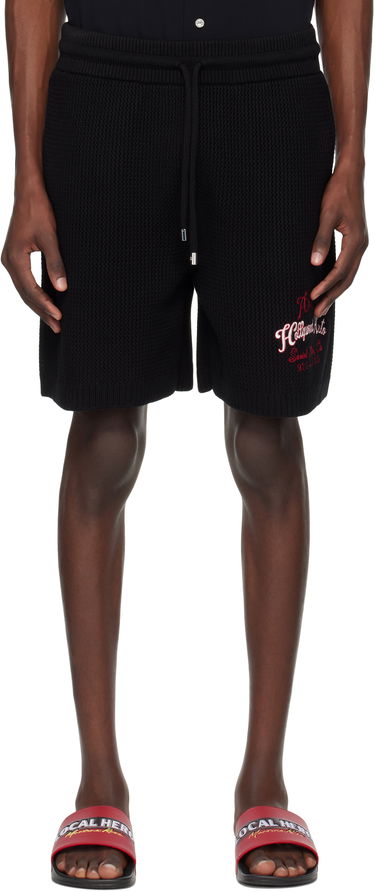 Kratke hlače AMIRI AMIRI 'Hollywood Auto' Mesh Shorts Crna | AMKNSH1049, 0