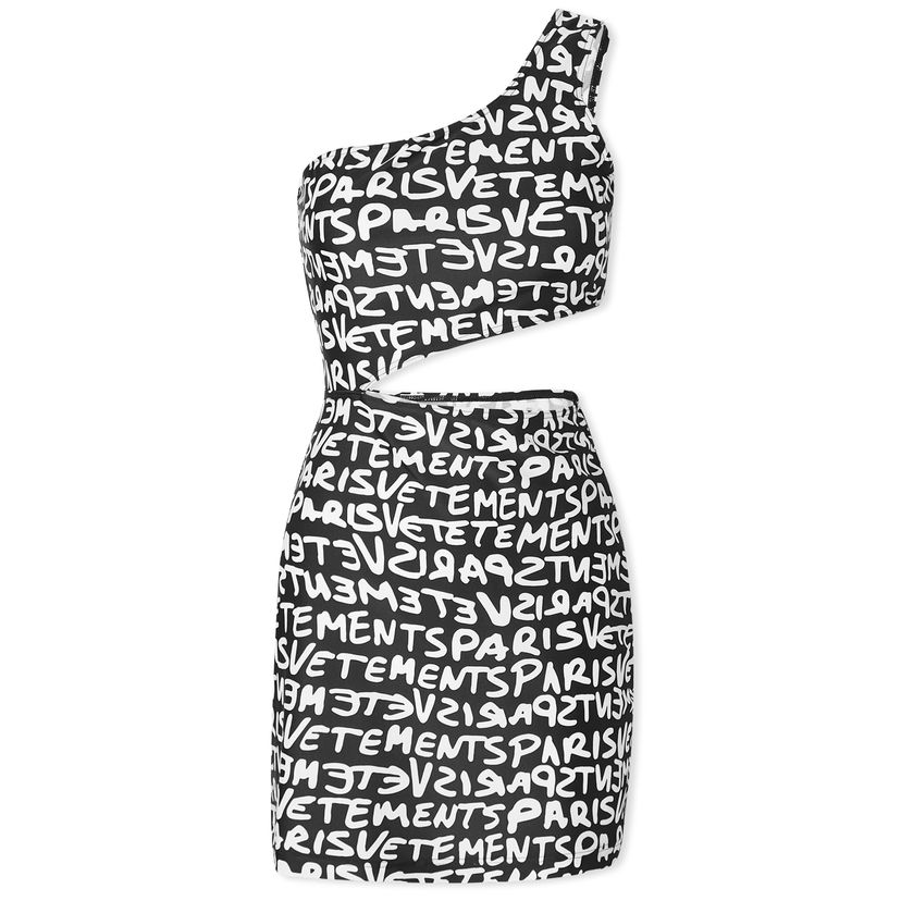 Haljina VETEMENTS One Shoulder Mini Dress Bež | WE64DR600BW