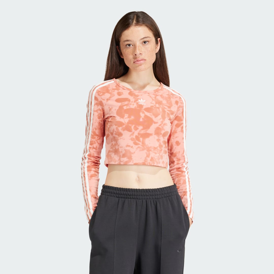 Crop top adidas Performance 3-Stripes Crop Narančasta | IY0779, 0