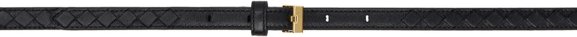 Pojasevi Bottega Veneta Bottega Veneta Thin Watch Belt Crna | 805803 V4R01