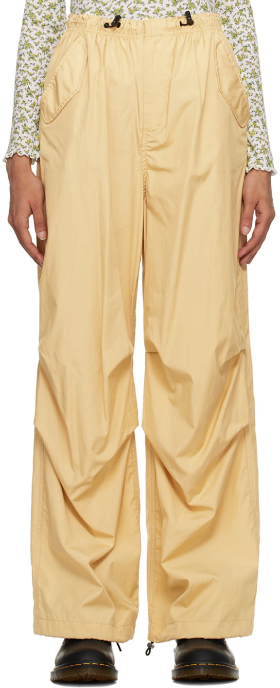 Hlače rag & bone Becky Wide Leg Trousers Žuta | WAW22H70144614