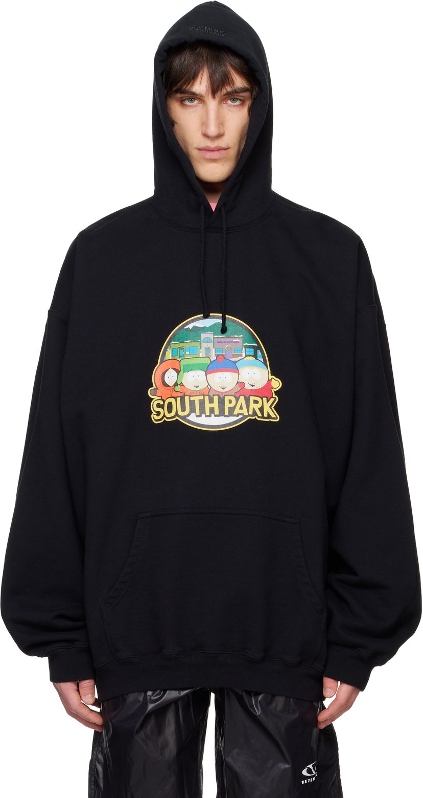 Dukserice VETEMENTS Vetements South Park Oversized Hoodie Crna | UA66HD670B
