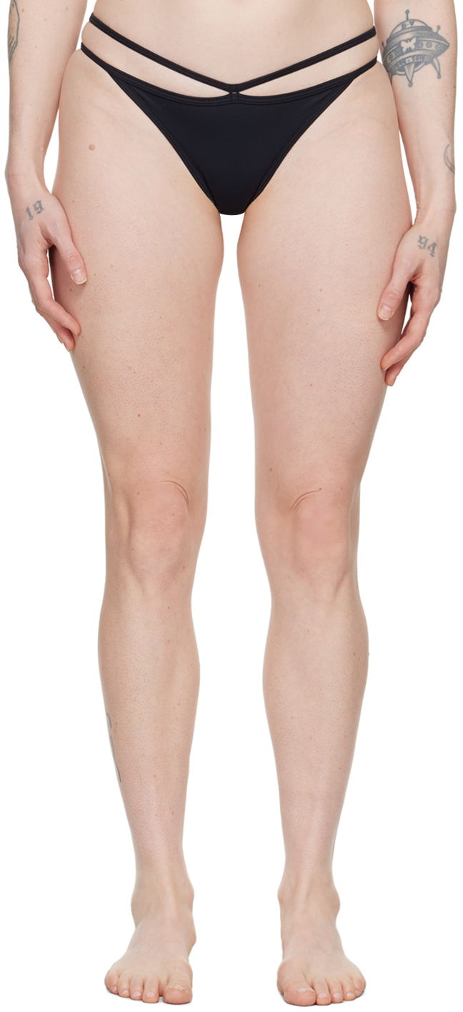 Gaćice Baserange Nida String Bikini Bottom Crna | SWNP-PA-000