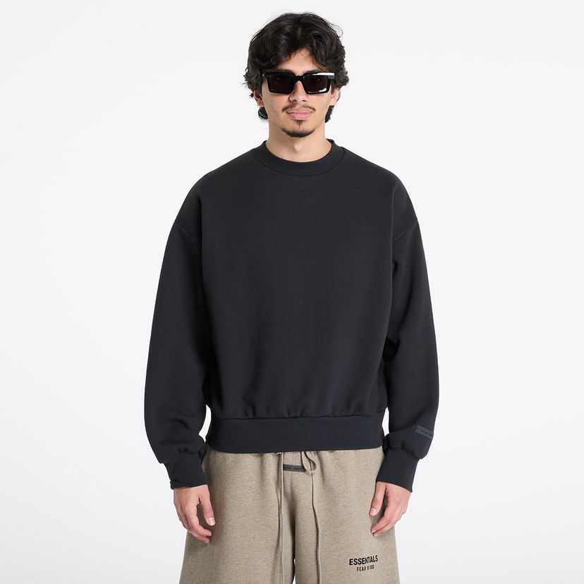 Džemper Fear of God Fear of God Essentials Classic Fit Fleece Crewneck XXS Crna | 192AS252040F-861