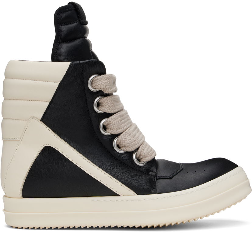 Tenisice i cipele Rick Owens Rick Owens Hollywood Jumbolace Geobasket Crna | RU01E5898 LLPPW2
