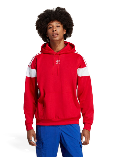 Dukserice adidas Originals Adicolor Classics Cut Line Hoodie Crvena | IB9945