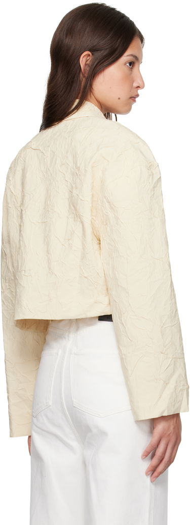 Jakna Nanushka Nanushka Coreen Cropped Button-Up Shirt Bež | NW24FWSH38471, 2