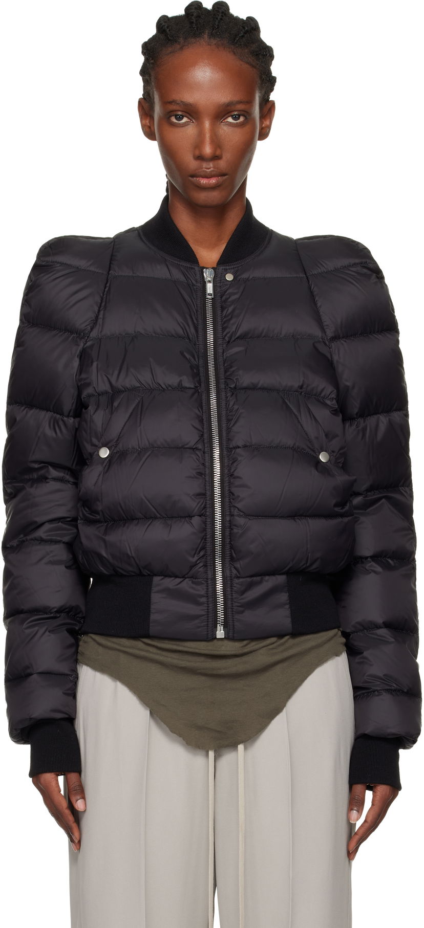 Pernata jakna Rick Owens Concordians Duvet Flight Down Jacket Crna | RP02E4777 NPD1