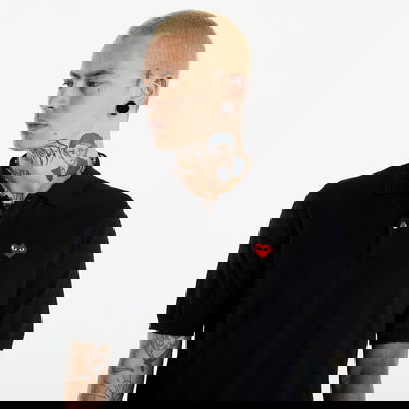 Majica kratkih rukava Comme des Garçons PLAY Red Emblem Sweater UNISEX Black Crna | AXN094 black, 3