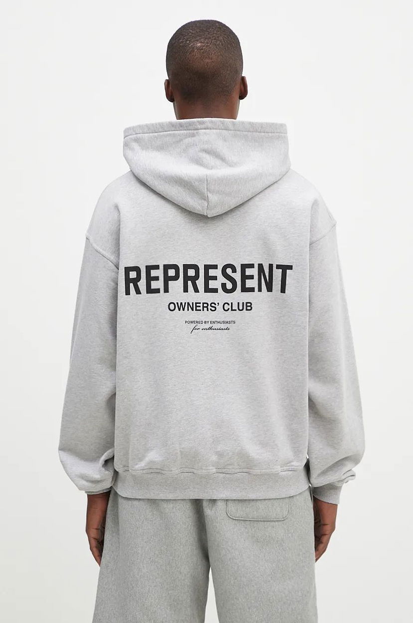 Dukserice Represent Clo Owners Club Zip Hoodie Grey Siva | OCM41122.158