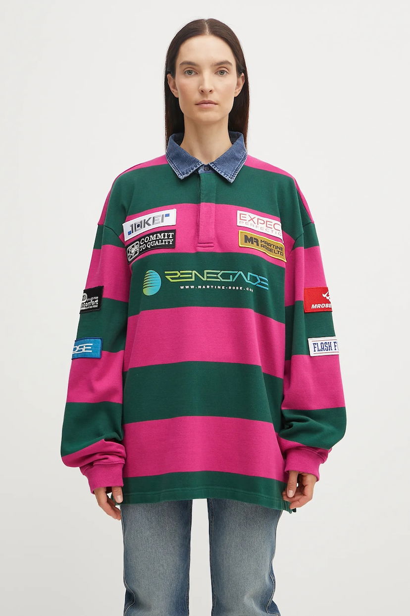 Polo majica Martine Rose Martine Rose Rugby Polo Shirt Ružičasta | 672JE07605
