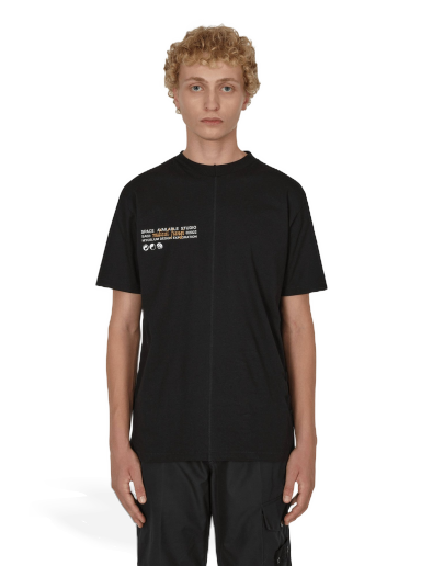 Majica kratkih rukava Space Available Upcycled Case Study T-Shirt Crna | SA-TS-UCS001 BLK