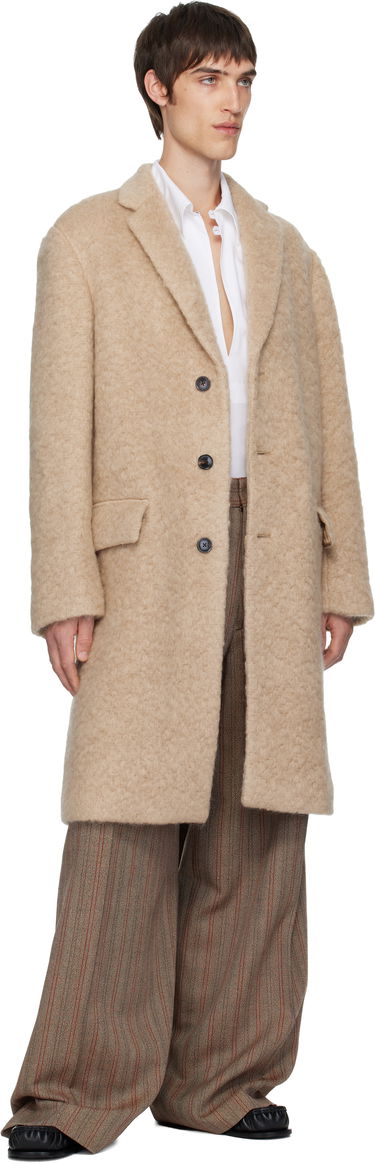 Kaputi Dries Van Noten Dries Van Noten Textured Mohair Coat Bež | 252-020232-2055, 3