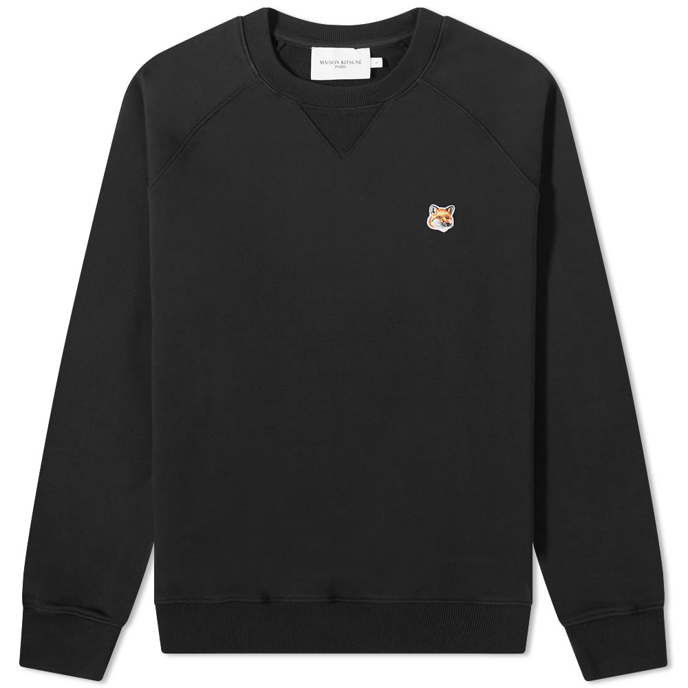 Džemper MAISON KITSUNÉ Maison Kitsuné Classic Fox Head Patch Sweatshirt Crna | AM00303KM0001-P199, 0