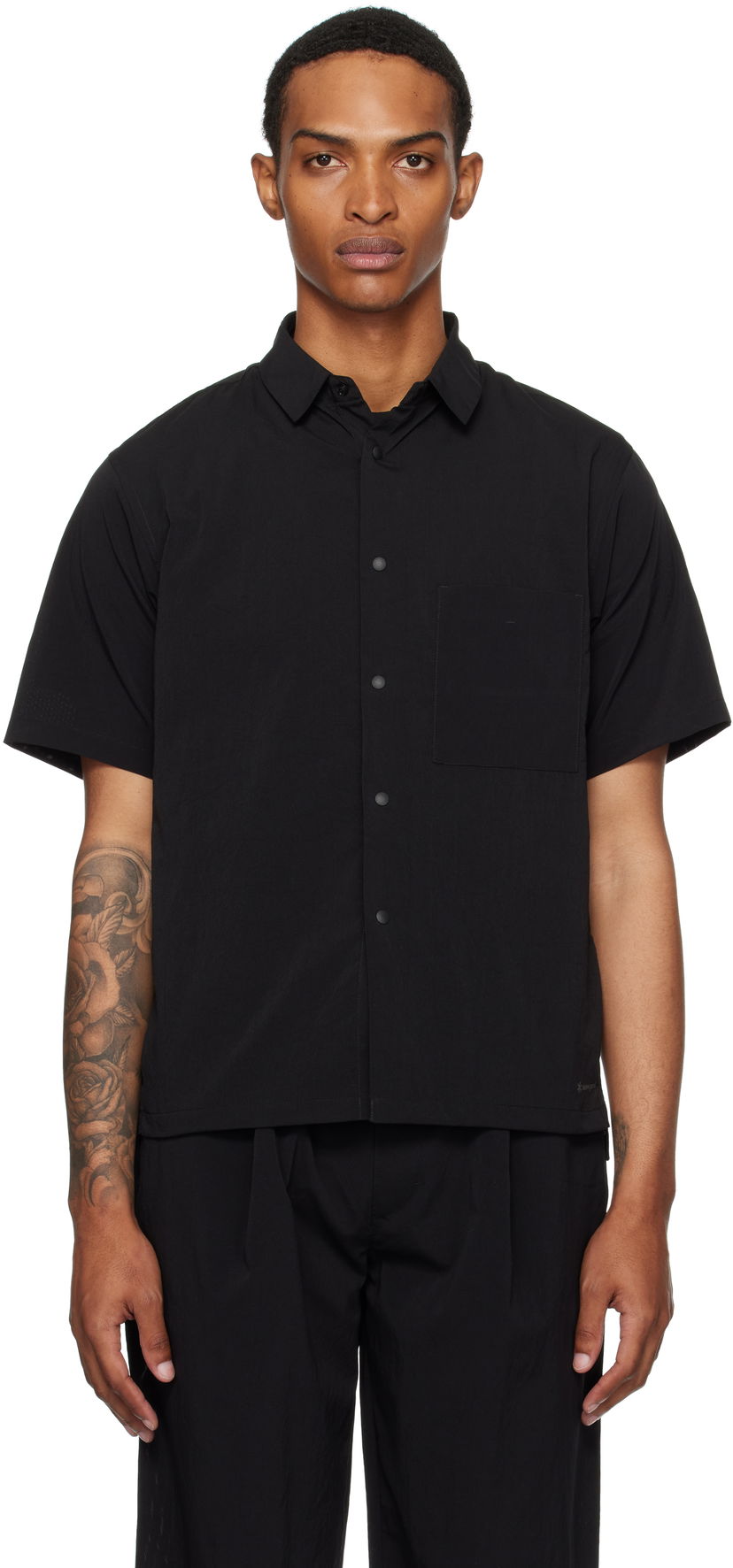 Košulja Snow Peak Snow Peak Breathable Quick Dry Shirt Crna | SH-25SU002