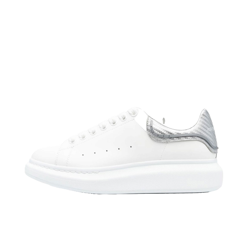 Tenisice i cipele Alexander McQueen Oversized White Silver Metallic Bijela | 735770WICYU9071