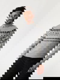 Guess Nordic Wool-Blend Half-Zip Sweater