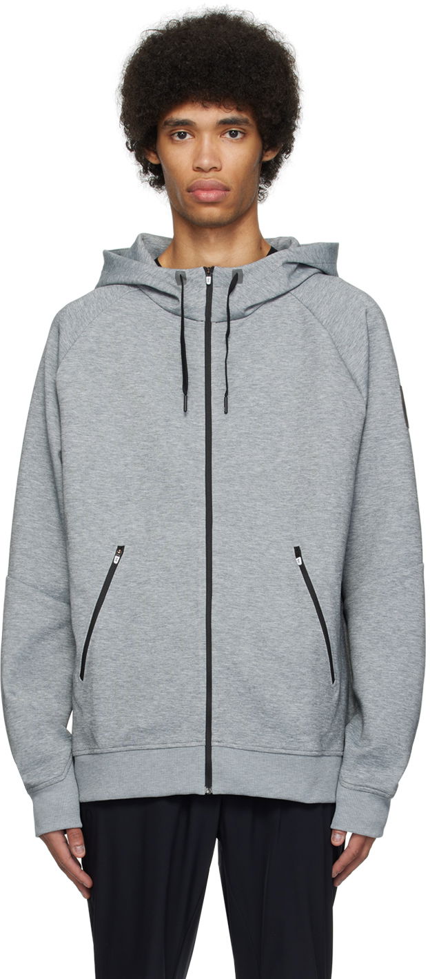 Dukserice On Running Gray Zipped Hoodie Siva | 1ME11440423