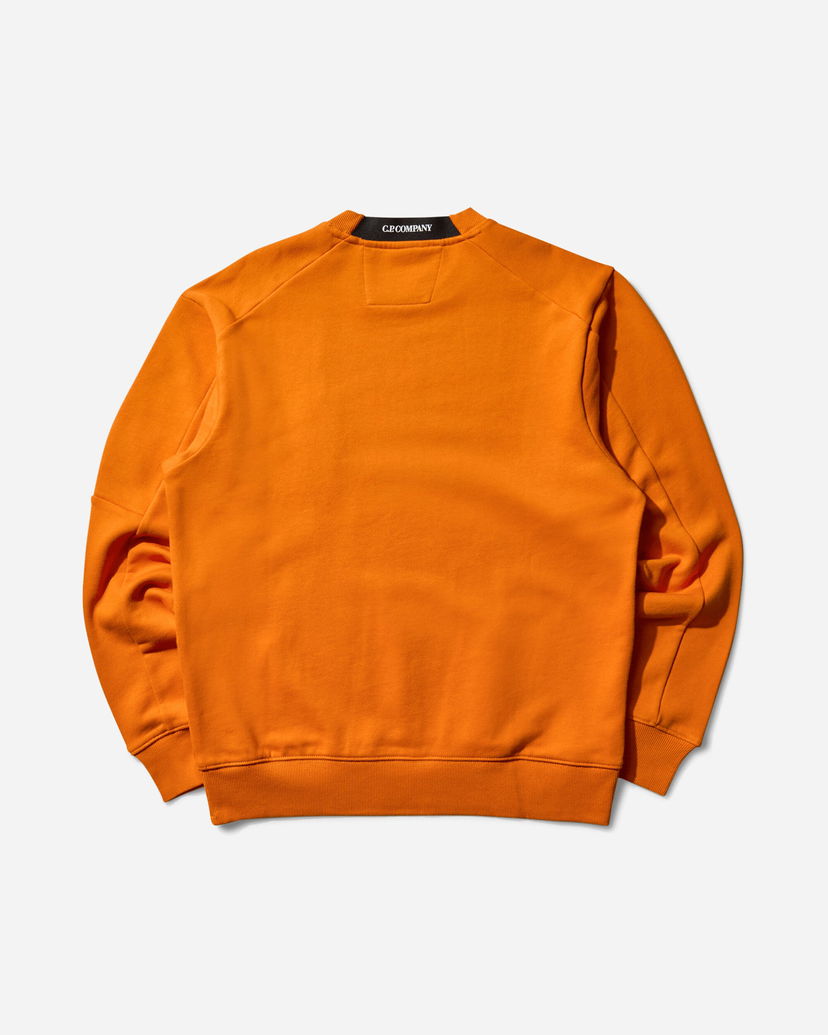 Dukserice C.P. Company Diagonal Raised Fleece Crewneck Sweatshirt Narančasta | 19CMSS713A-005086W 434